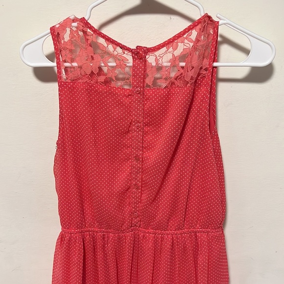 ModCloth pink polka dot and lace dress - Picture 3 of 4
